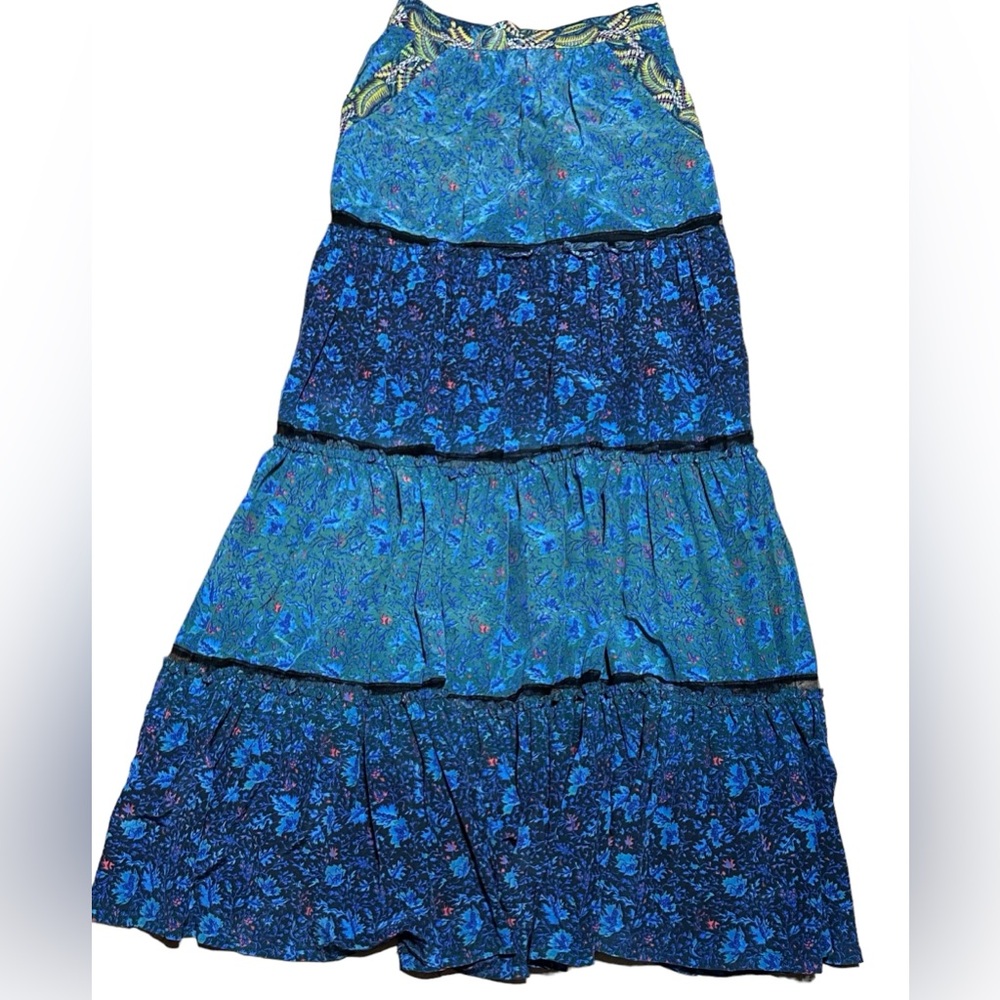 MARCHESA VOYAGE SINGLE LAYER MAXI SKIRT MOTT SUNSCREEN SKIRT